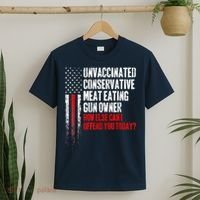 Unvaccinated Conservative Meat Eating Gun Owner T-Shirt thumb 2
