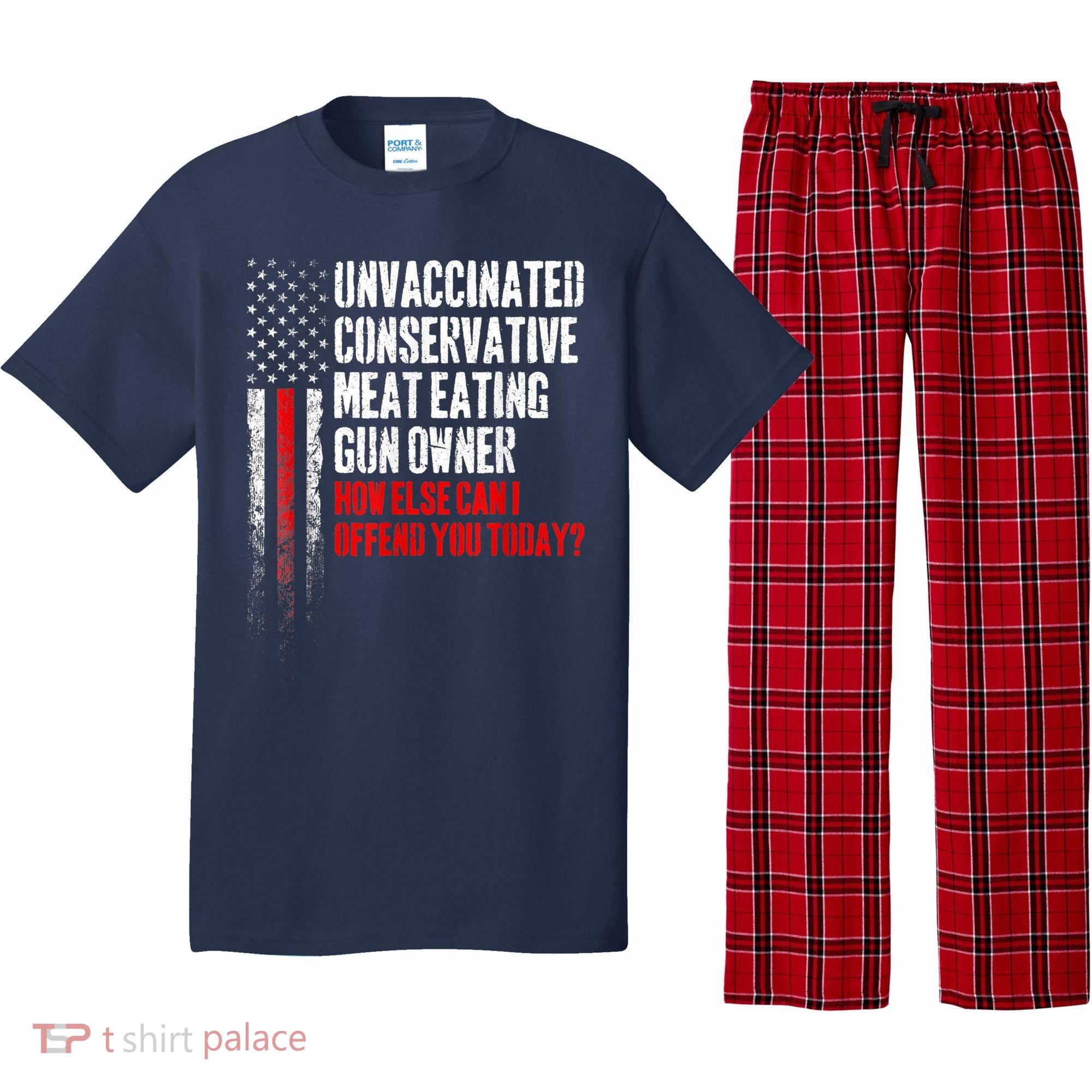 Unvaccinated Conservative Meat Eating Gun Owner Pajama Set