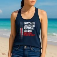 Unvaccinated Conservative Meat Eating Gun Owner Women's Tank Top thumb 2