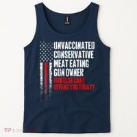 Unvaccinated Conservative Meat Eating Gun Owner Tank Top thumb 2