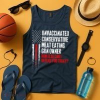 Unvaccinated Conservative Meat Eating Gun Owner Tank Top thumb 4