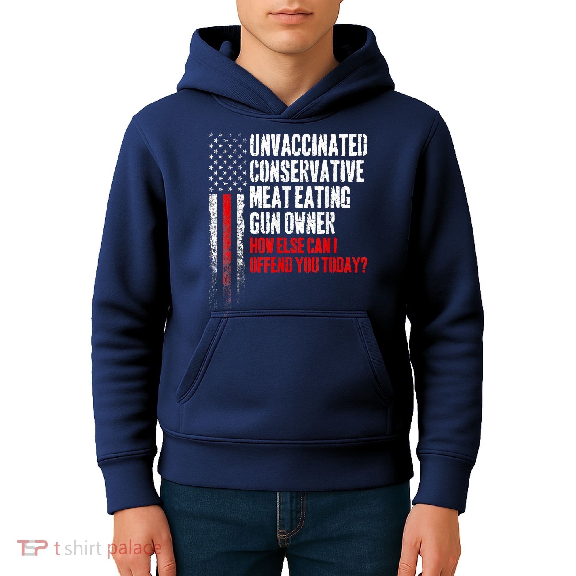 Unvaccinated Conservative Meat Eating Gun Owner Kids Hoodie