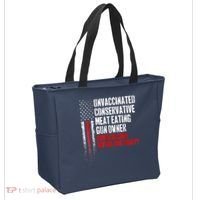 Unvaccinated Conservative Meat Eating Gun Owner Tote Bag thumb 2
