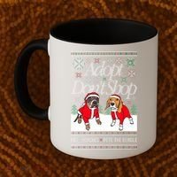 Ugly Christmas Miss Peaches & Pete The Beagle Funny Xmas Gift Coffee Mug thumb 2