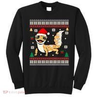 Ugly Christmas Pajama Sweater Leopard Gecko Animals Lover Sweatshirt thumb 0