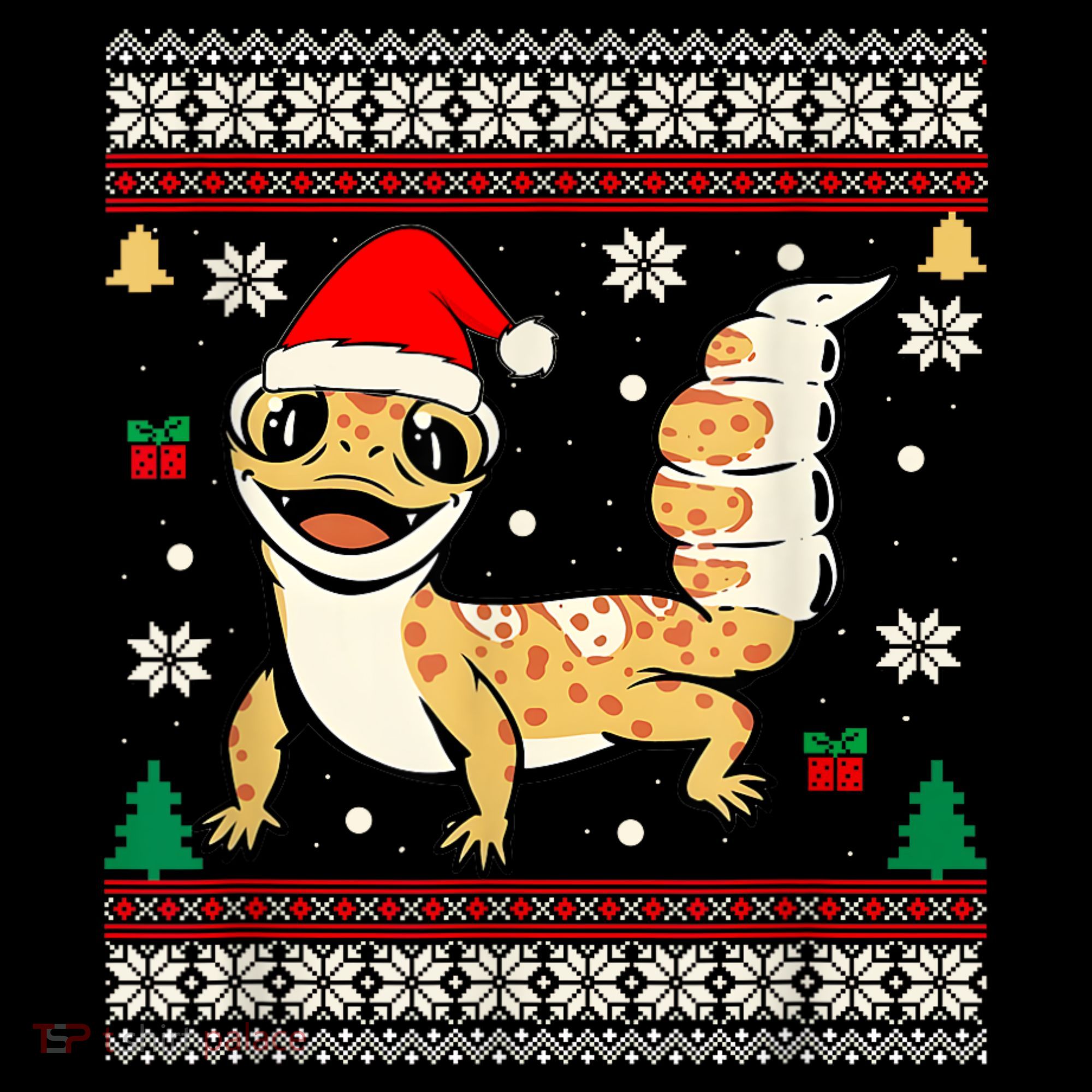 Ugly Christmas Pajama Sweater Leopard Gecko Animals Lover Coffee Mug