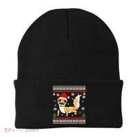 Ugly Christmas Pajama Sweater Leopard Gecko Animals Lover Beanie thumb 0