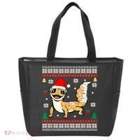 Ugly Christmas Pajama Sweater Leopard Gecko Animals Lover Tote Bag thumb 0