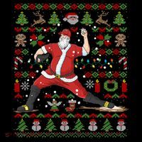 Ugly Christmas Pitcher Baseball Santa Claus Great Gift Coffee Mug thumb 5