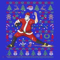 Ugly Christmas Pitcher Baseball Santa Claus Great Gift T-Shirt thumb 7