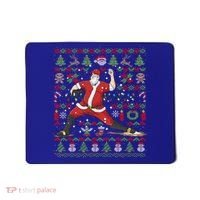Ugly Christmas Pitcher Baseball Santa Claus Great Gift Mousepad thumb 0