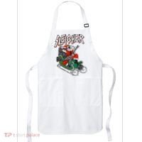 Ugly Christmas Sweater Sleigher Heavy Metal Santa Xmas Apron thumb 0