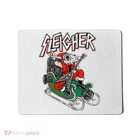 Ugly Christmas Sweater Sleigher Heavy Metal Santa Xmas Mousepad thumb 0