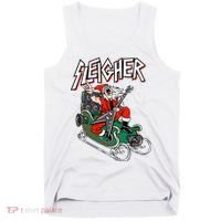 Ugly Christmas Sweater Sleigher Heavy Metal Santa Xmas Tank Top thumb 0