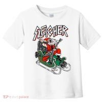 Ugly Christmas Sweater Sleigher Heavy Metal Santa Xmas Toddler T-Shirt thumb 0