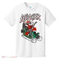 Ugly Christmas Sweater Sleigher Heavy Metal Santa Xmas Kids T-Shirt thumb 0
