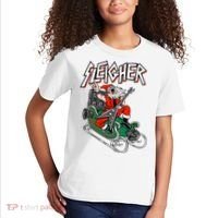 Ugly Christmas Sweater Sleigher Heavy Metal Santa Xmas Kids T-Shirt thumb 2