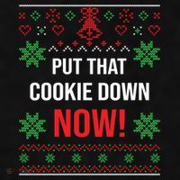 Ugly Christmas Sweater Put That Cookie Down Santa Claus Gift Ladies PosiCharge Tri-Blend Wicking Tank thumb 2
