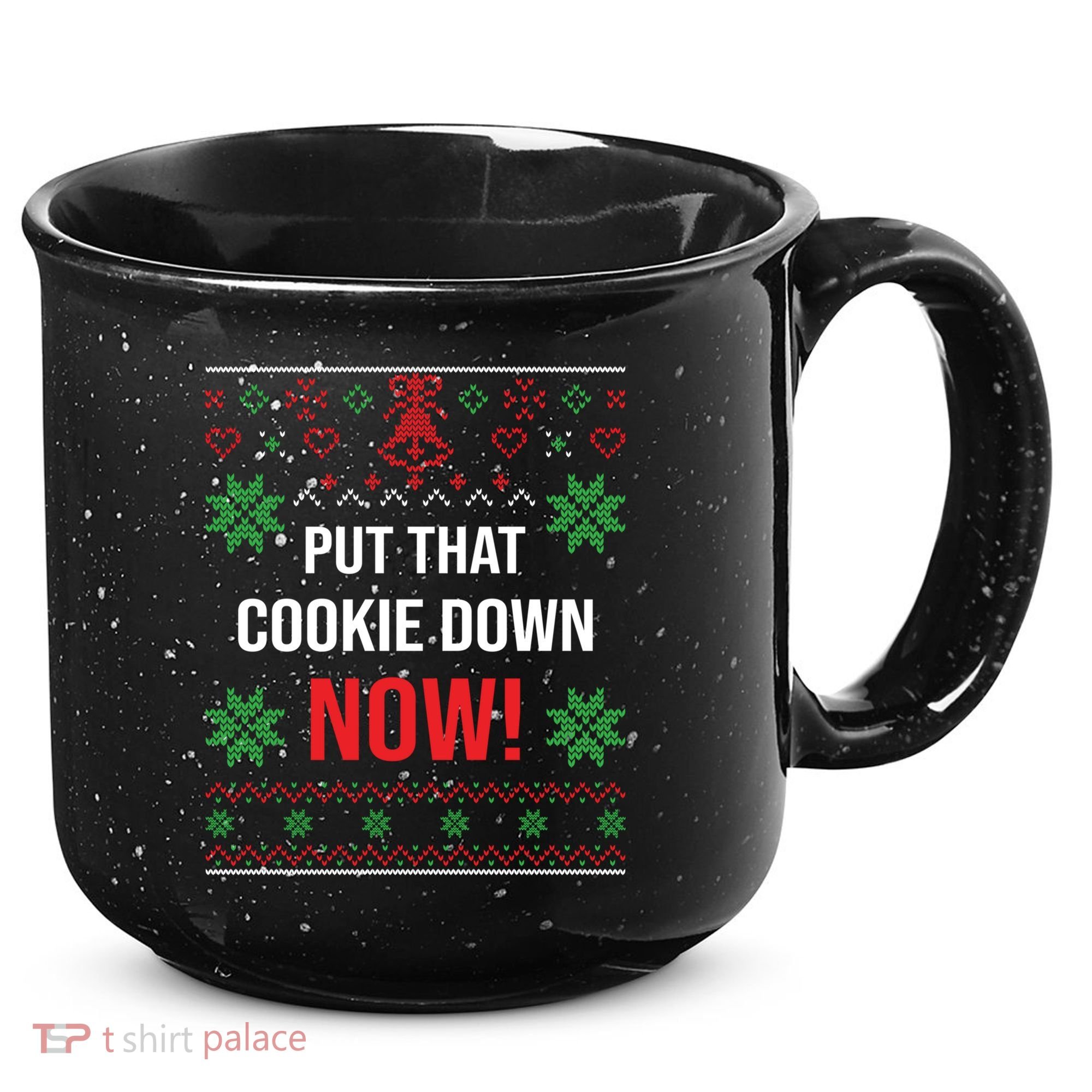 Ugly Christmas Sweater Put That Cookie Down Santa Claus Gift 15oz Campfire Ceramic Mug