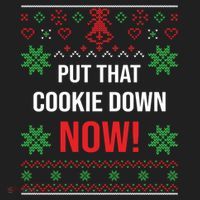 Ugly Christmas Sweater Put That Cookie Down Santa Claus Gift Beanie thumb 2