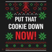 Ugly Christmas Sweater Put That Cookie Down Santa Claus Gift Cropped Pullover Crew thumb 4