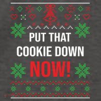 Ugly Christmas Sweater Put That Cookie Down Santa Claus Gift Vector Backpack thumb 2