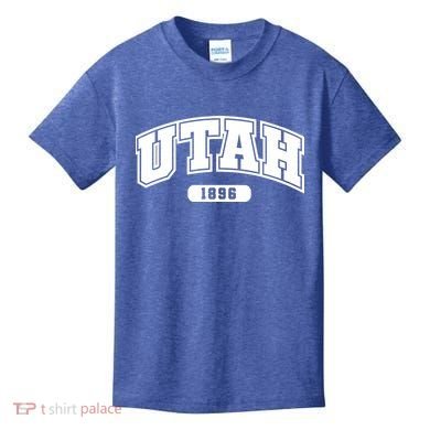 Utah Collegiate Style 1896 Kids T-Shirt