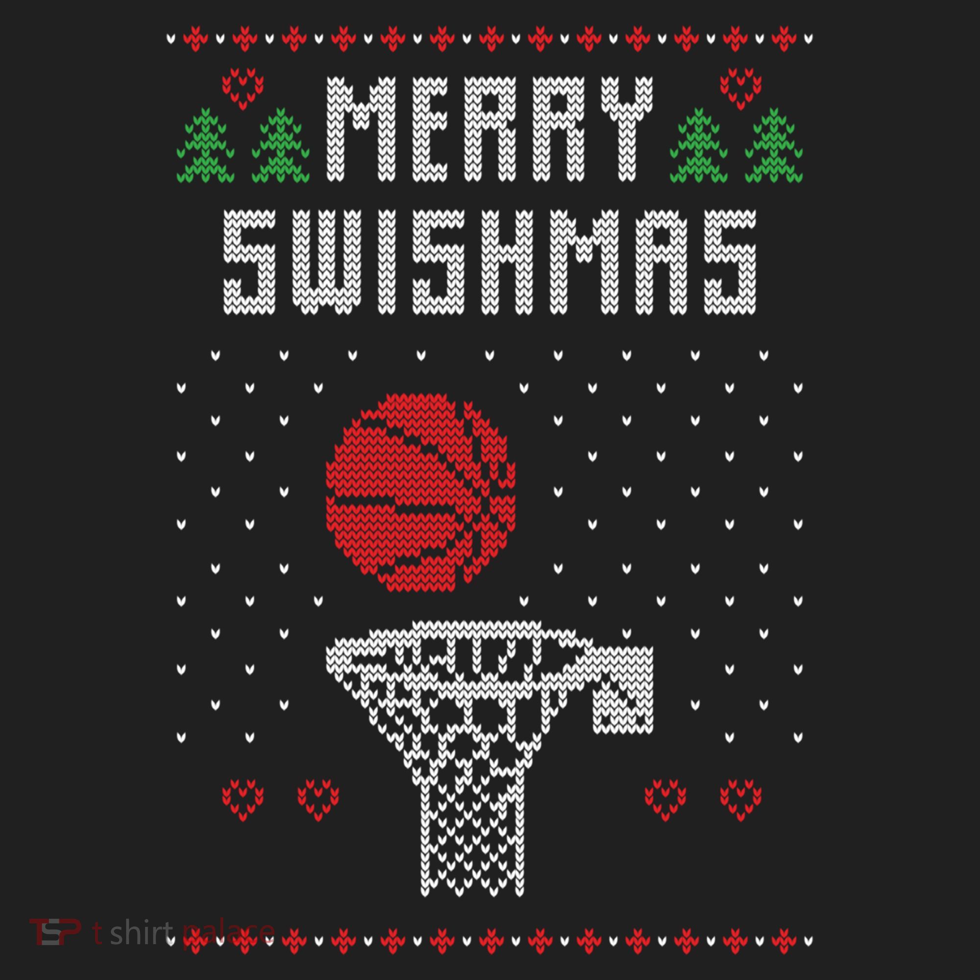 Ugly Christmas Sweater Ugly Sweater Swishmas Basketball Gift Golf Towel