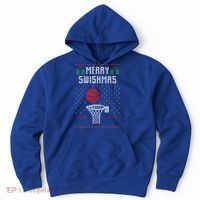 Ugly Christmas Sweater Ugly Sweater Swishmas Basketball Gift Hoodie thumb 0