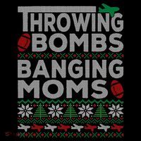 Ugly Christmas Sweater Football Throwing Bombs Banging Moms Coffee Mug thumb 5