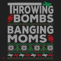 Ugly Christmas Sweater Football Throwing Bombs Banging Moms Tumbler thumb 3