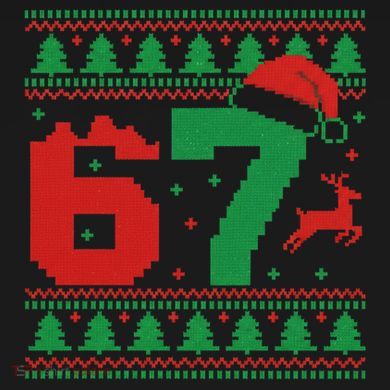 Ugly Christmas Sweater 67 Meme 6-7 Baby Long Sleeve Bodysuit