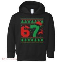 Ugly Christmas Sweater 67 Meme 6-7 Toddler Hoodie thumb 0