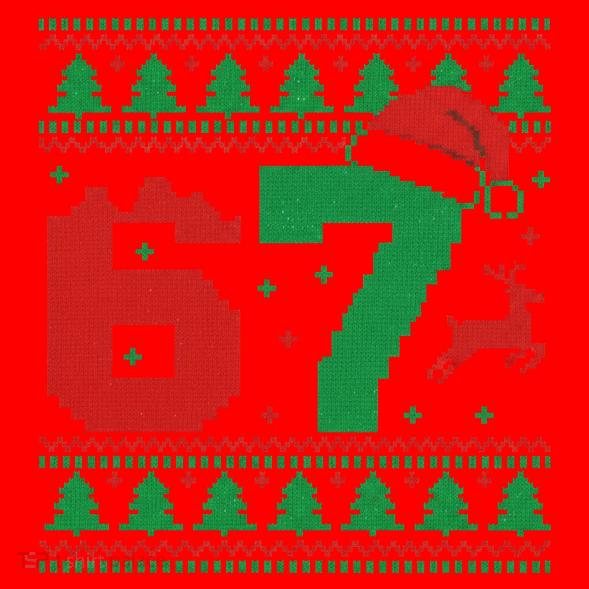 Ugly Christmas Sweater 67 Meme 6-7 Santa Hat