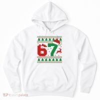 Ugly Christmas Sweater 67 Meme 6-7 Hoodie thumb 0
