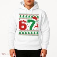 Ugly Christmas Sweater 67 Meme 6-7 Hoodie thumb 2