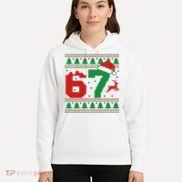 Ugly Christmas Sweater 67 Meme 6-7 Hoodie thumb 5