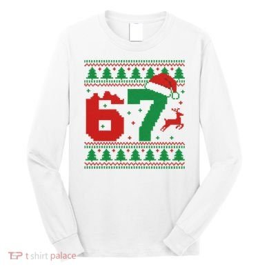 Ugly Christmas Sweater 67 Meme 6-7 Long Sleeve Shirt