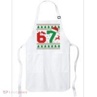Ugly Christmas Sweater 67 Meme 6-7 Apron thumb 0