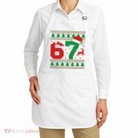Ugly Christmas Sweater 67 Meme 6-7 Apron thumb 2