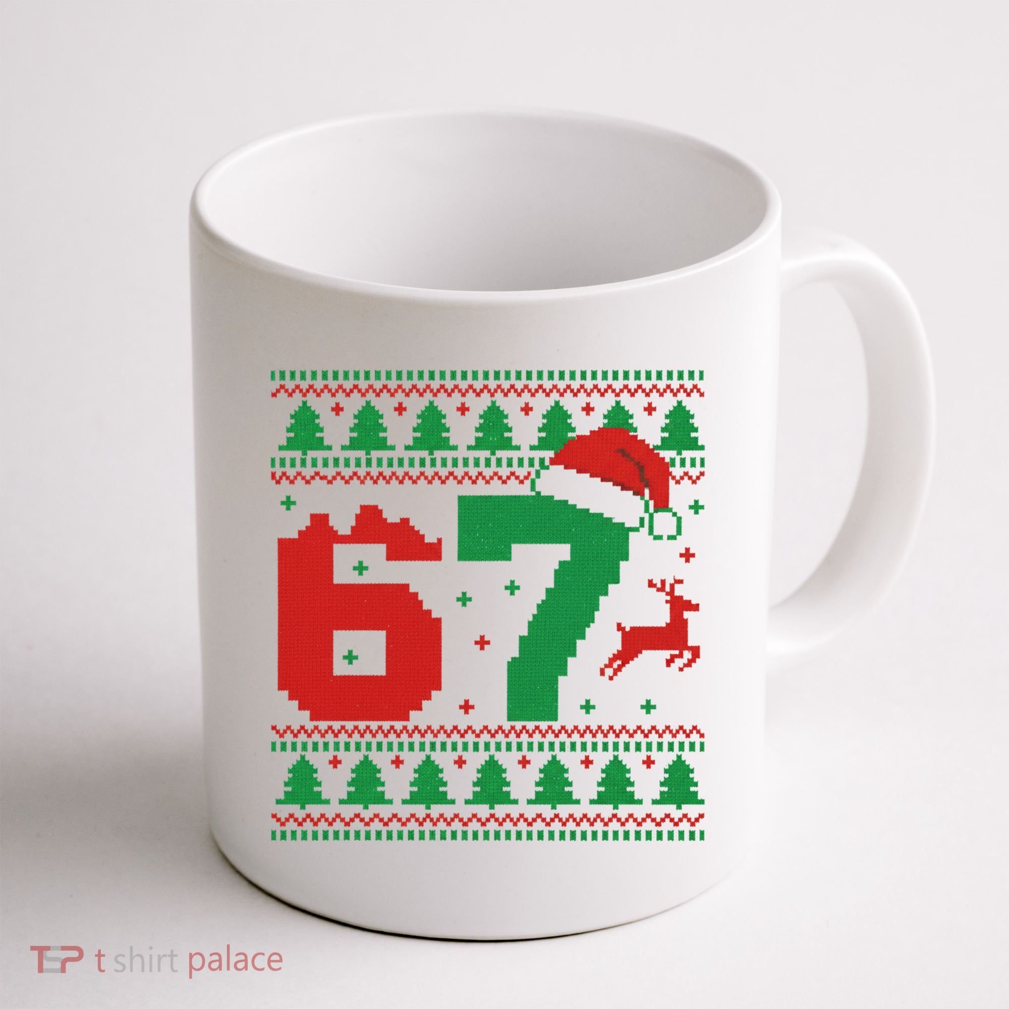 Ugly Christmas Sweater 67 Meme 6-7 Coffee Mug