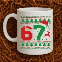 Ugly Christmas Sweater 67 Meme 6-7 Coffee Mug thumb 2