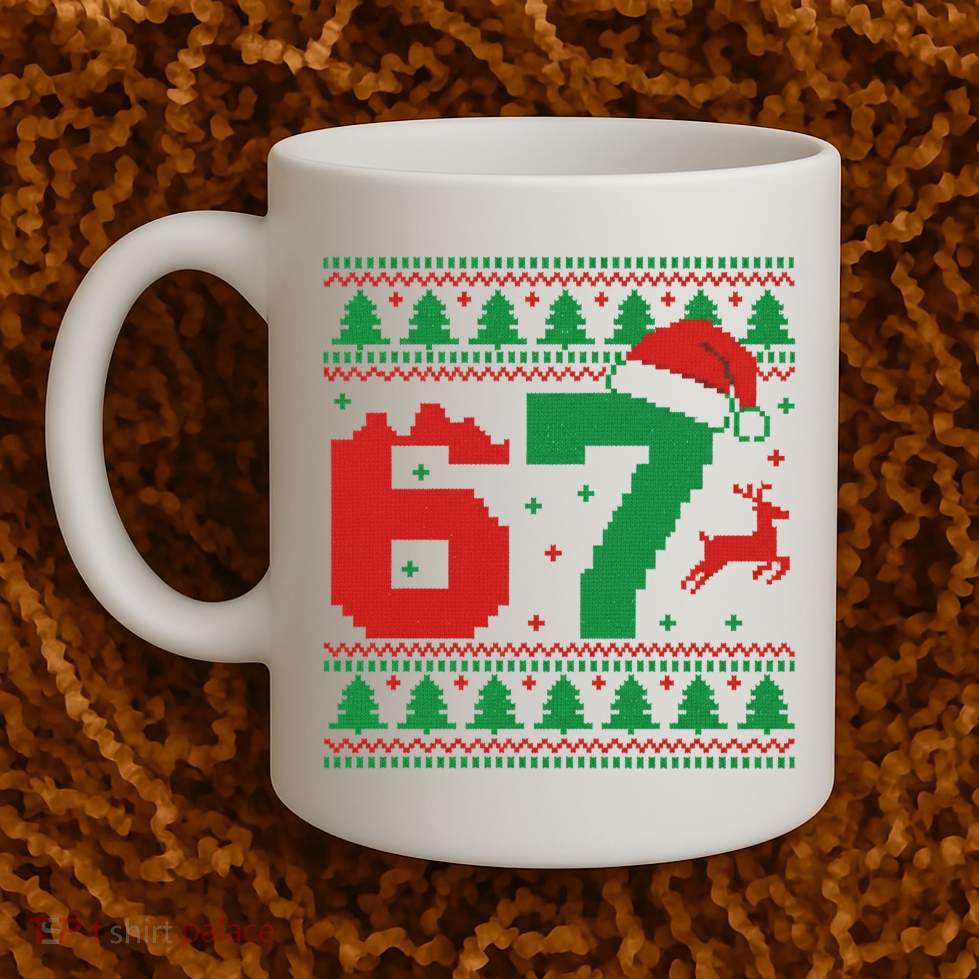 Ugly Christmas Sweater 67 Meme 6-7 Coffee Mug