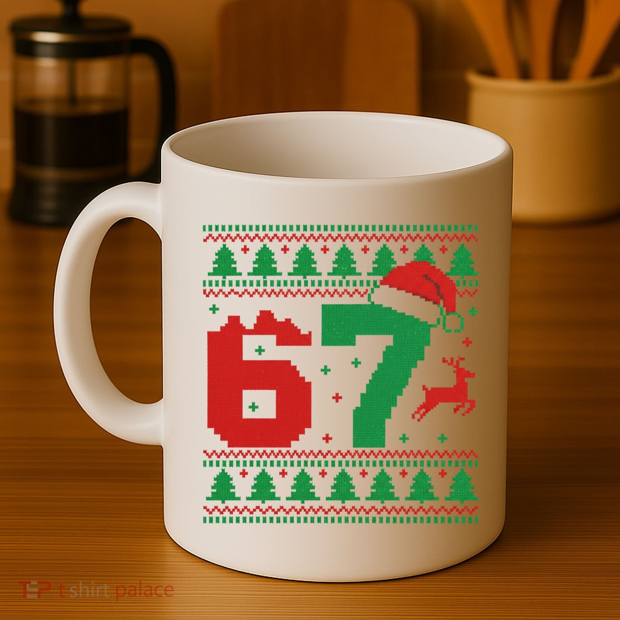 Ugly Christmas Sweater 67 Meme 6-7 Coffee Mug