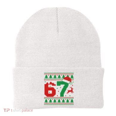 Ugly Christmas Sweater 67 Meme 6-7 Beanie