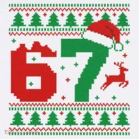 Ugly Christmas Sweater 67 Meme 6-7 Beanie thumb 2