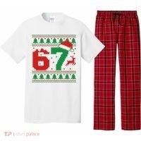 Ugly Christmas Sweater 67 Meme 6-7 Pajama Set thumb 0