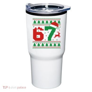 Ugly Christmas Sweater 67 Meme 6-7 Tumbler