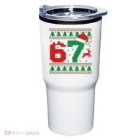 Ugly Christmas Sweater 67 Meme 6-7 Tumbler thumb 0