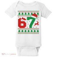 Ugly Christmas Sweater 67 Meme 6-7 Baby Bodysuit thumb 0